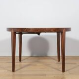 Mid-Century Round Rosewood Dining Table by Severin Hansen for Haslev Furnit