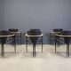 Vintage leather armchairs by Arrben Italy, 1980s - set of 6