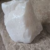 Bust of a woman in a block of alabaster