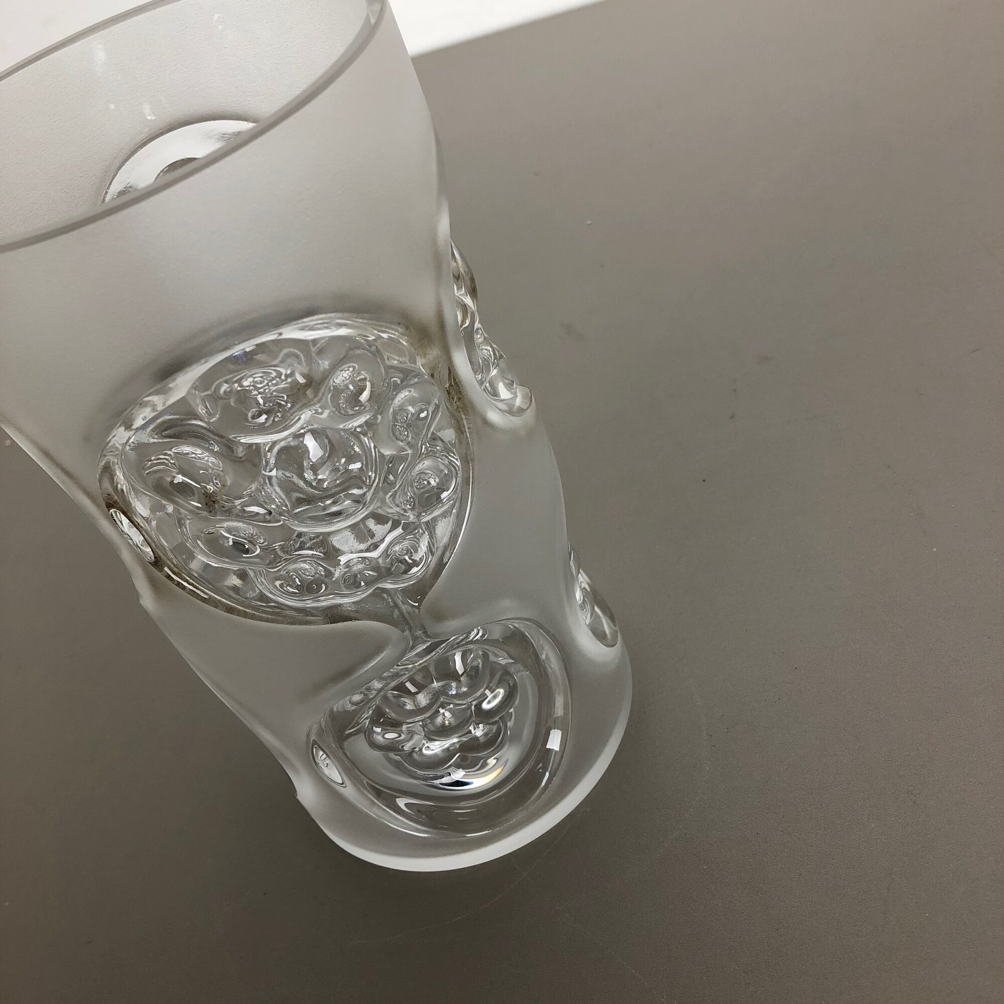 Hand blown "Brutalist" class vase by Peill and Putzler, Germany