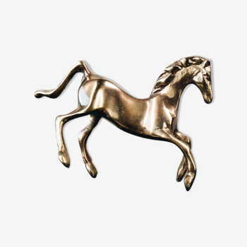 Vintage brass horse