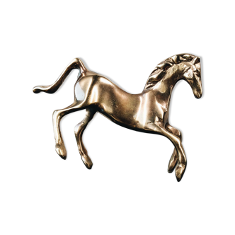 Vintage brass horse