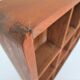 Two wall shelves with solid wood compartments design 80s