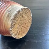 Striated stoneware soliflore vase