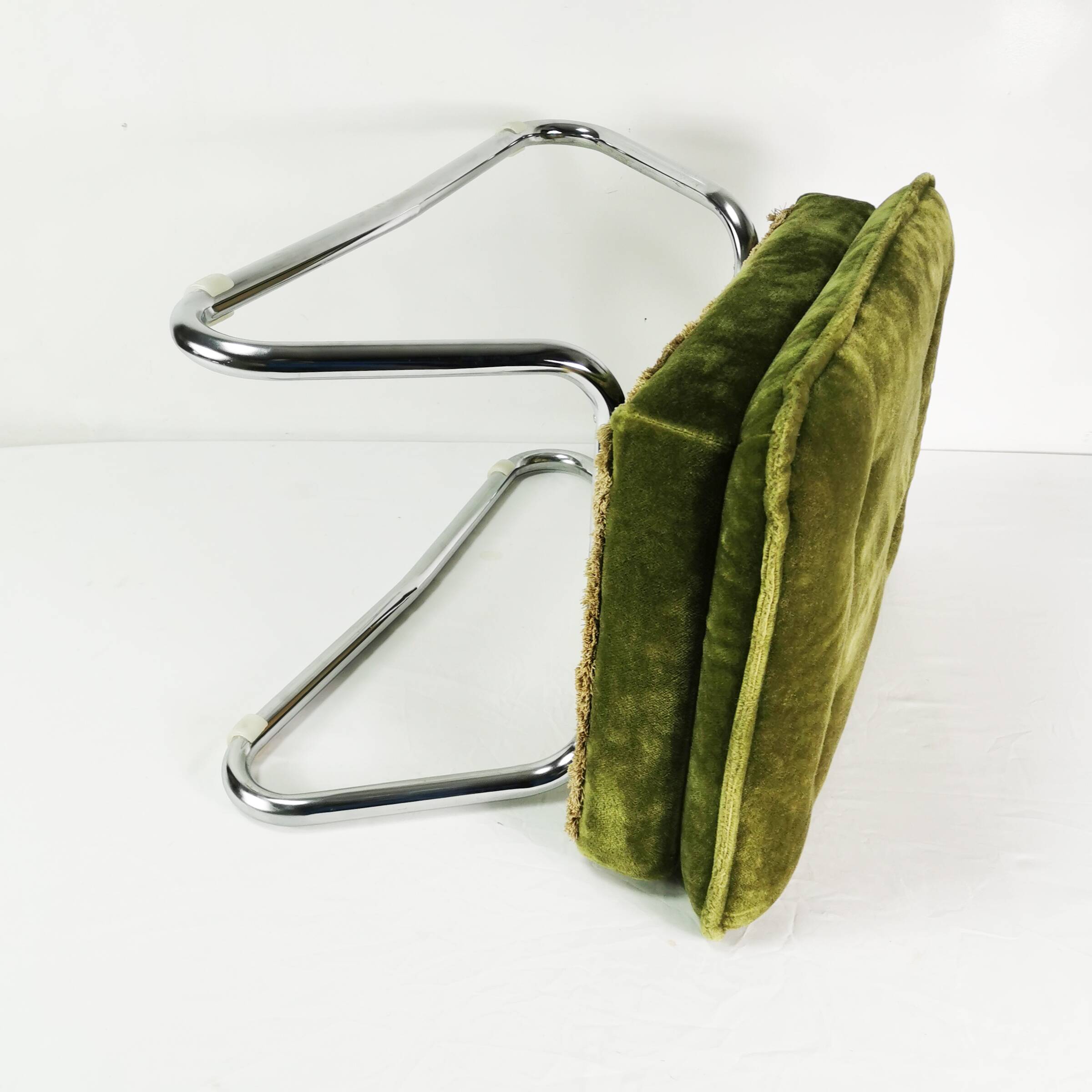 Art Deco folding pouf, Germany, 1970s