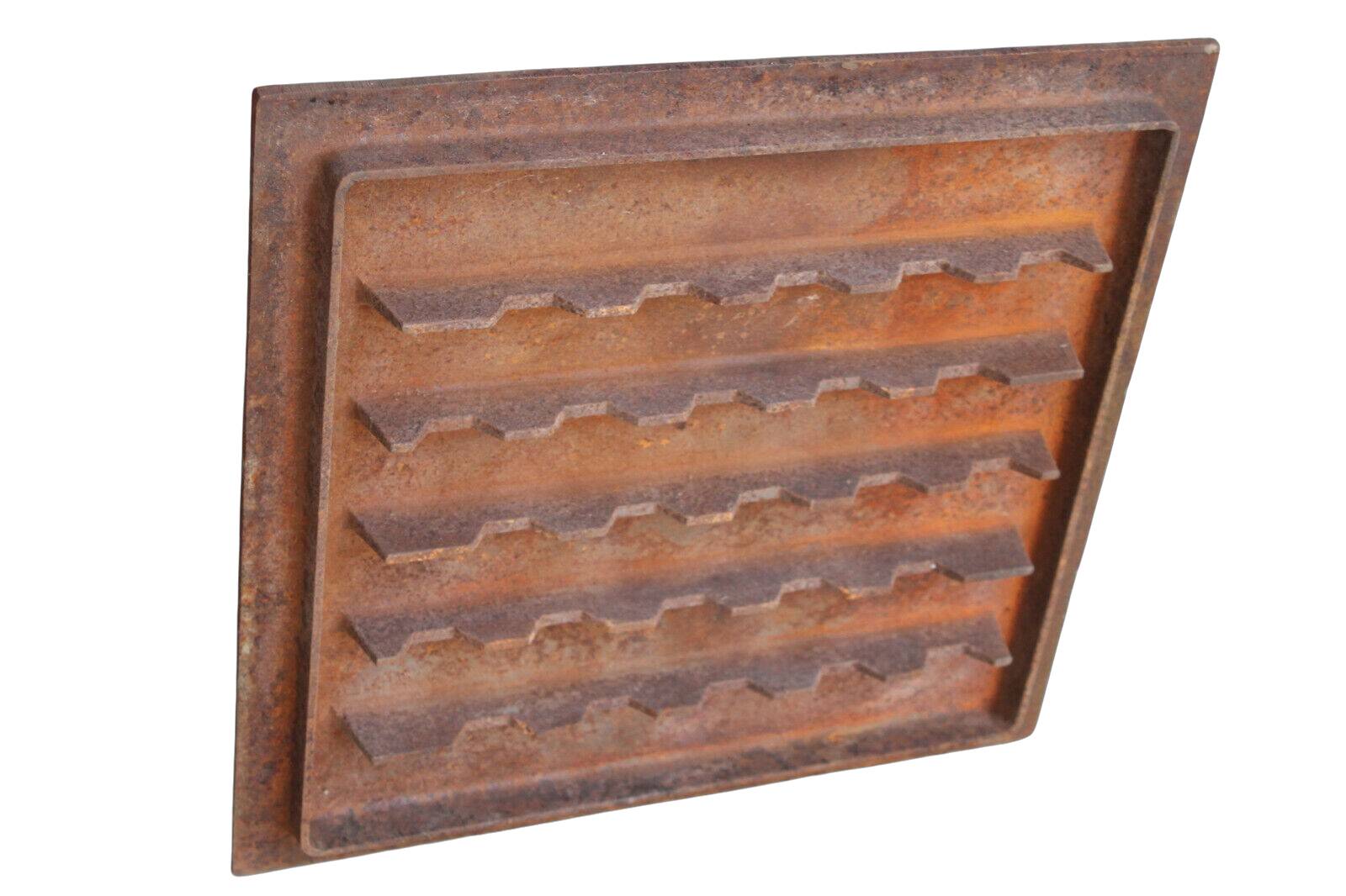 Cast iron fireplace plate
