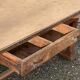 Solid wood farmhouse table with drawer