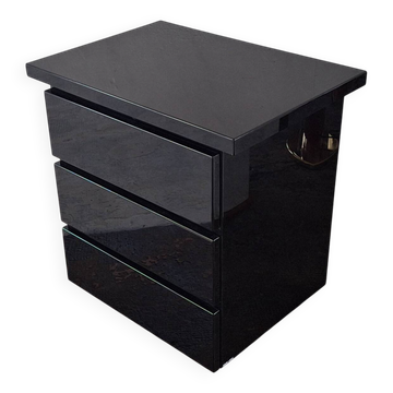 Commode en laque de David Lange Roche Bobois, signée, années 1970.