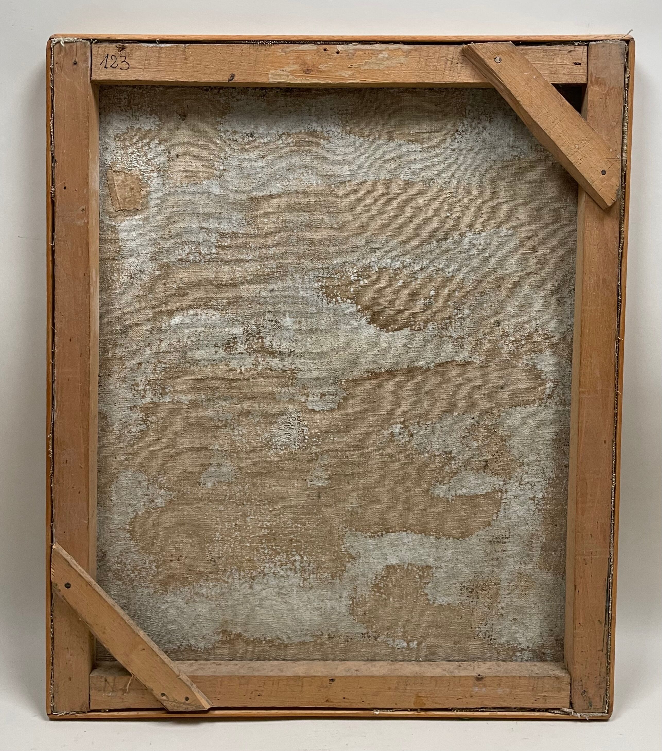 Painting, still life with the head of a satyr