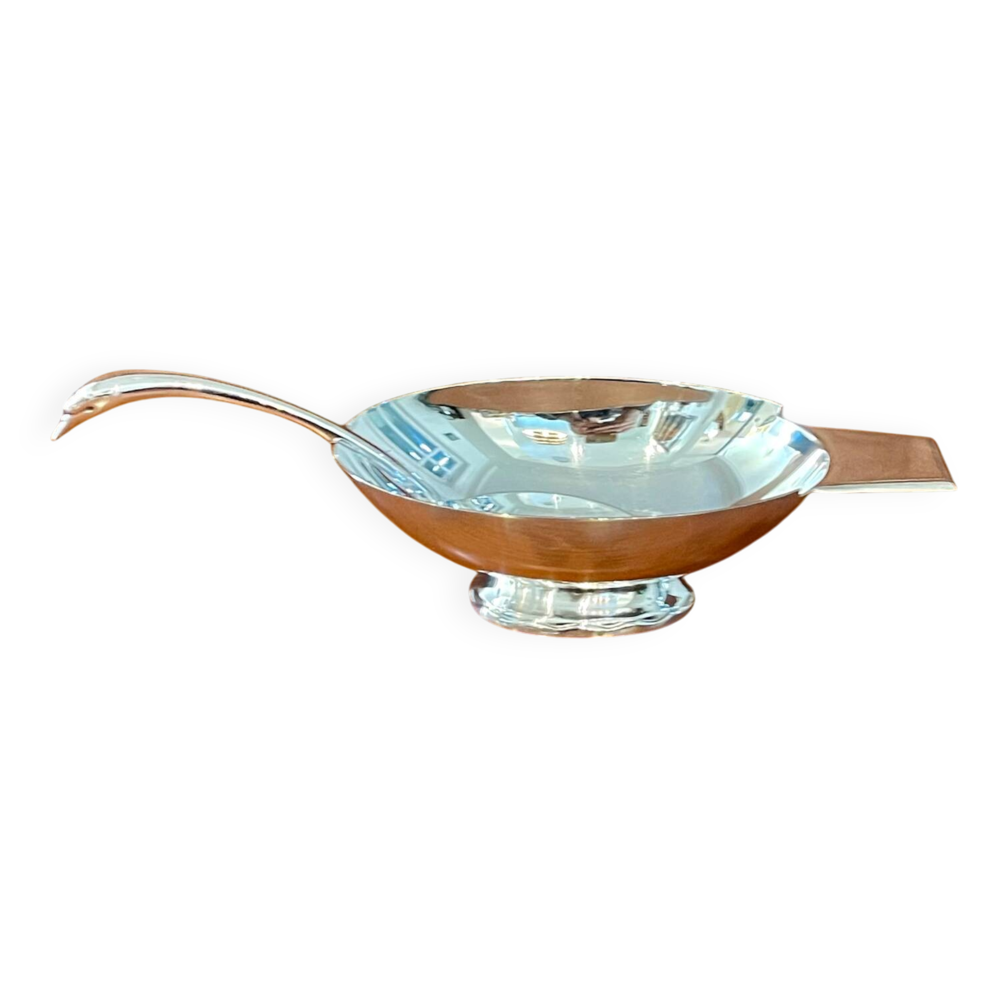 Christian FJERDINGSTAD for CHRISTOFLE, swan sauceboat in very good condition