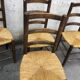 Set of 6 rustic chairs mulched