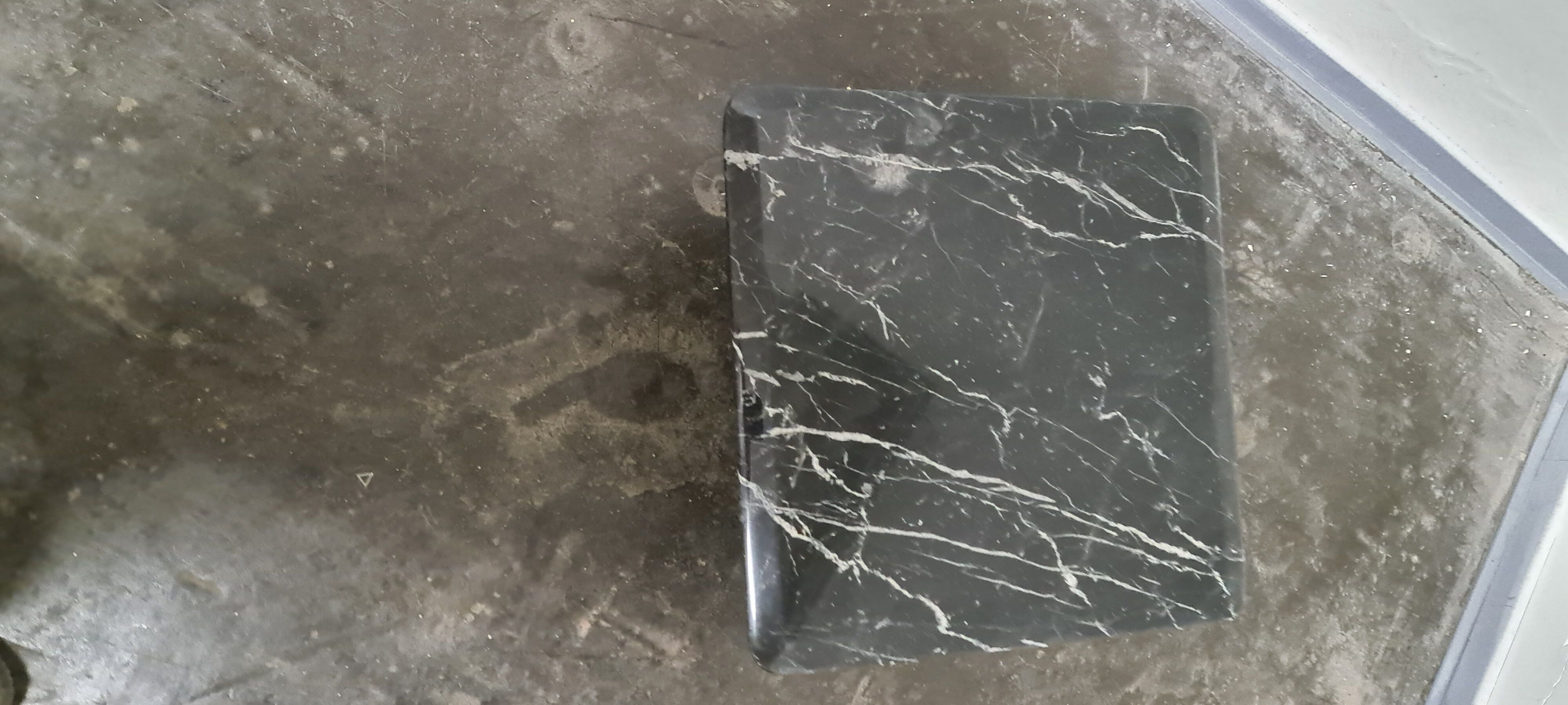 Vintage Black marbel side tabel