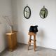 Miroir brutaliste ovale « chaine » 1950