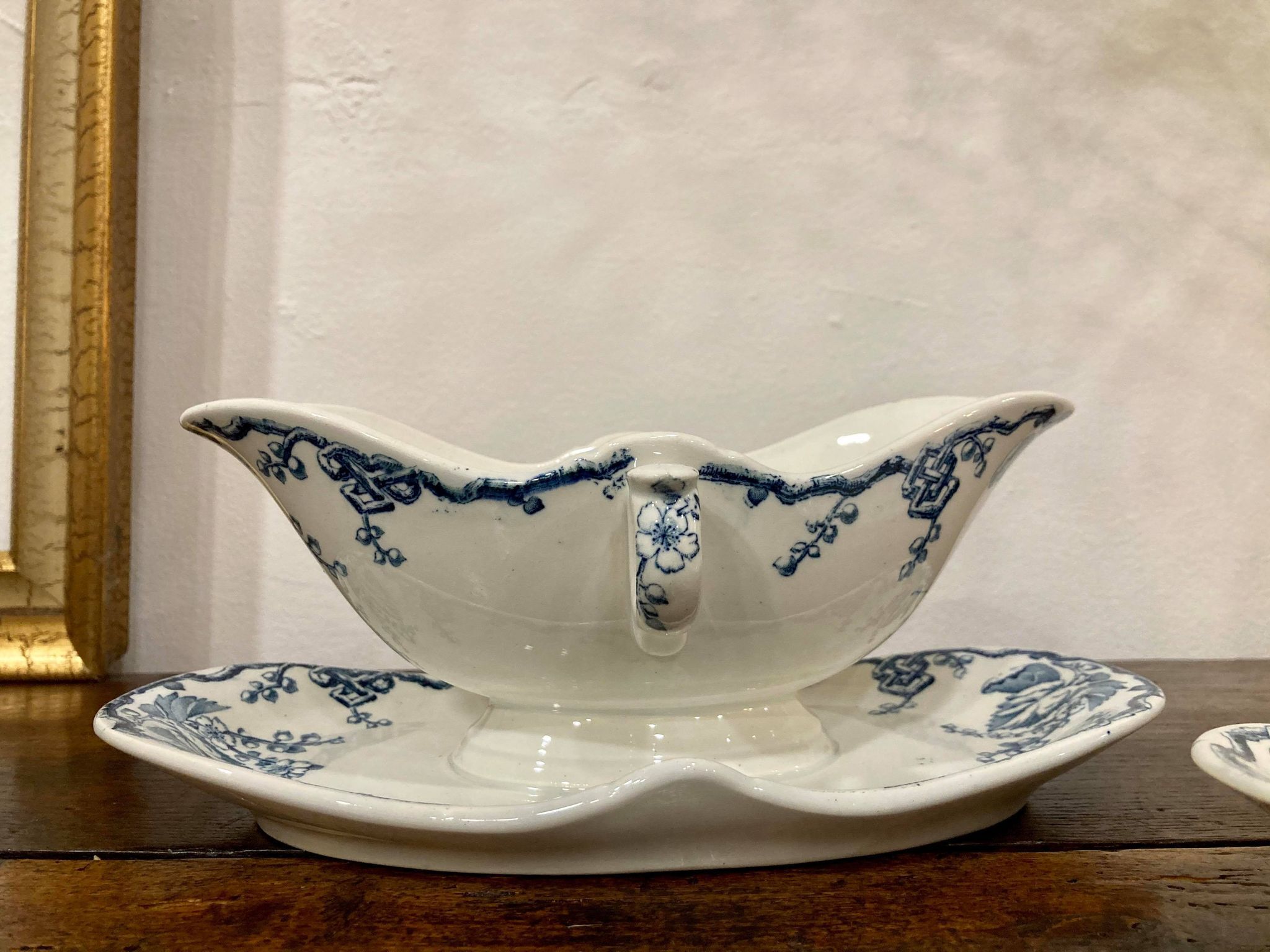 Lot ravier - saucière KG Lunéville model Fontainebleau