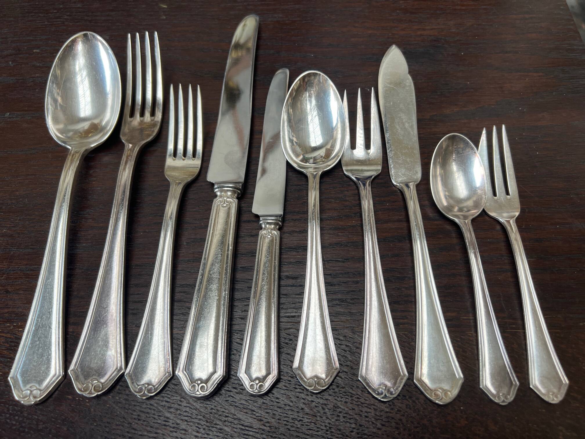 Wiskerman cutlery for 12 people - 127 pieces.