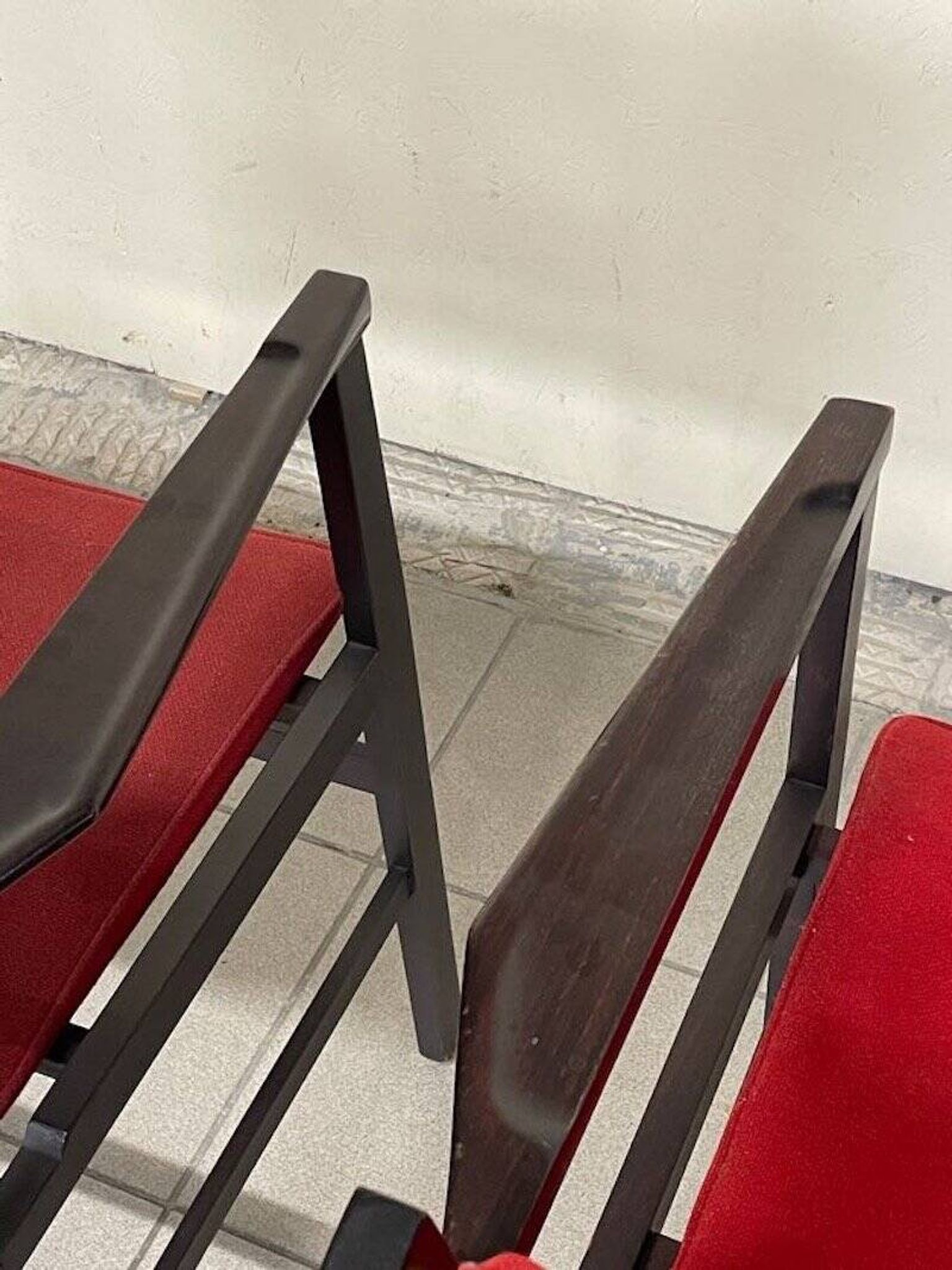 Armchairs with armrests, 1960s, set of 2