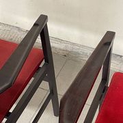 Armchairs with armrests, 1960s, set of 2