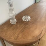 Walnut veneer display cabinet 1956