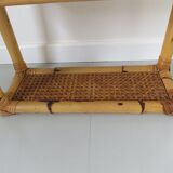 Rattan canning shelf, bamboo 60s 70s