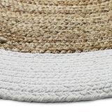 Round carpet in jute 120 cm