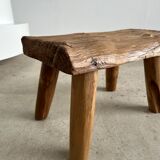 Stool in blond teak