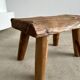 Stool in blond teak