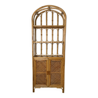 Rattan bookshelf