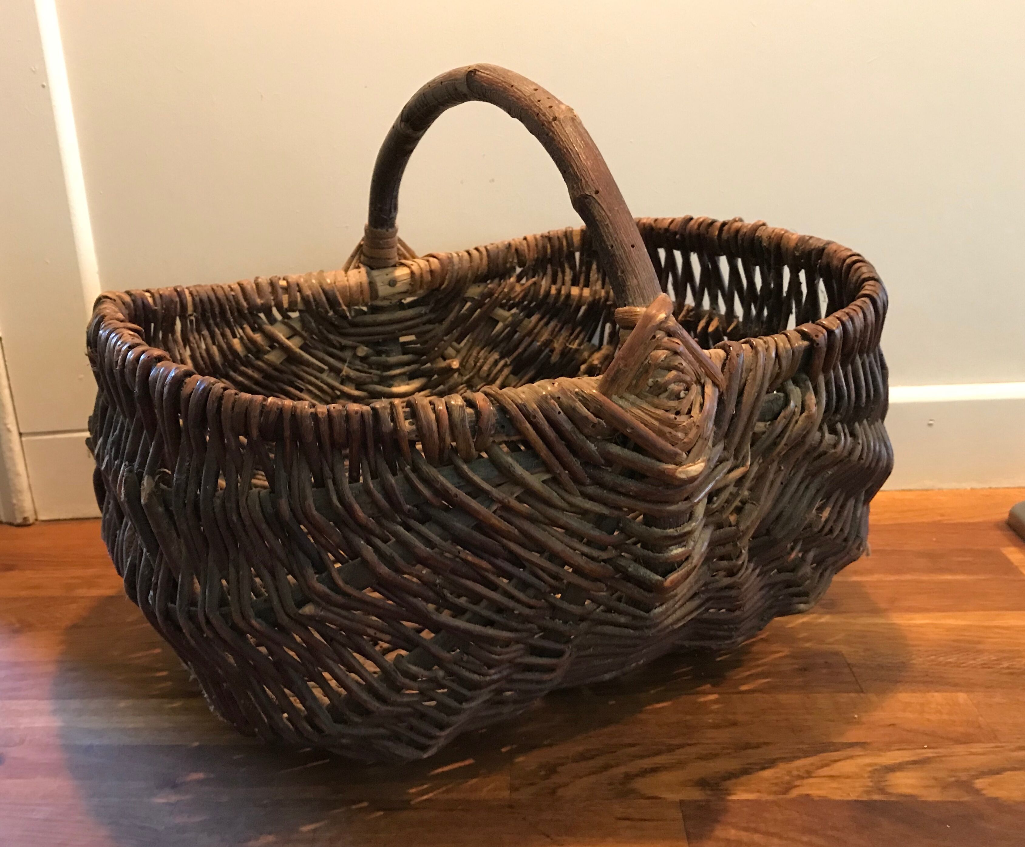 Old wicker basket