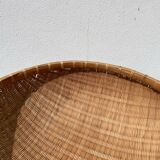 Large round rattan basket