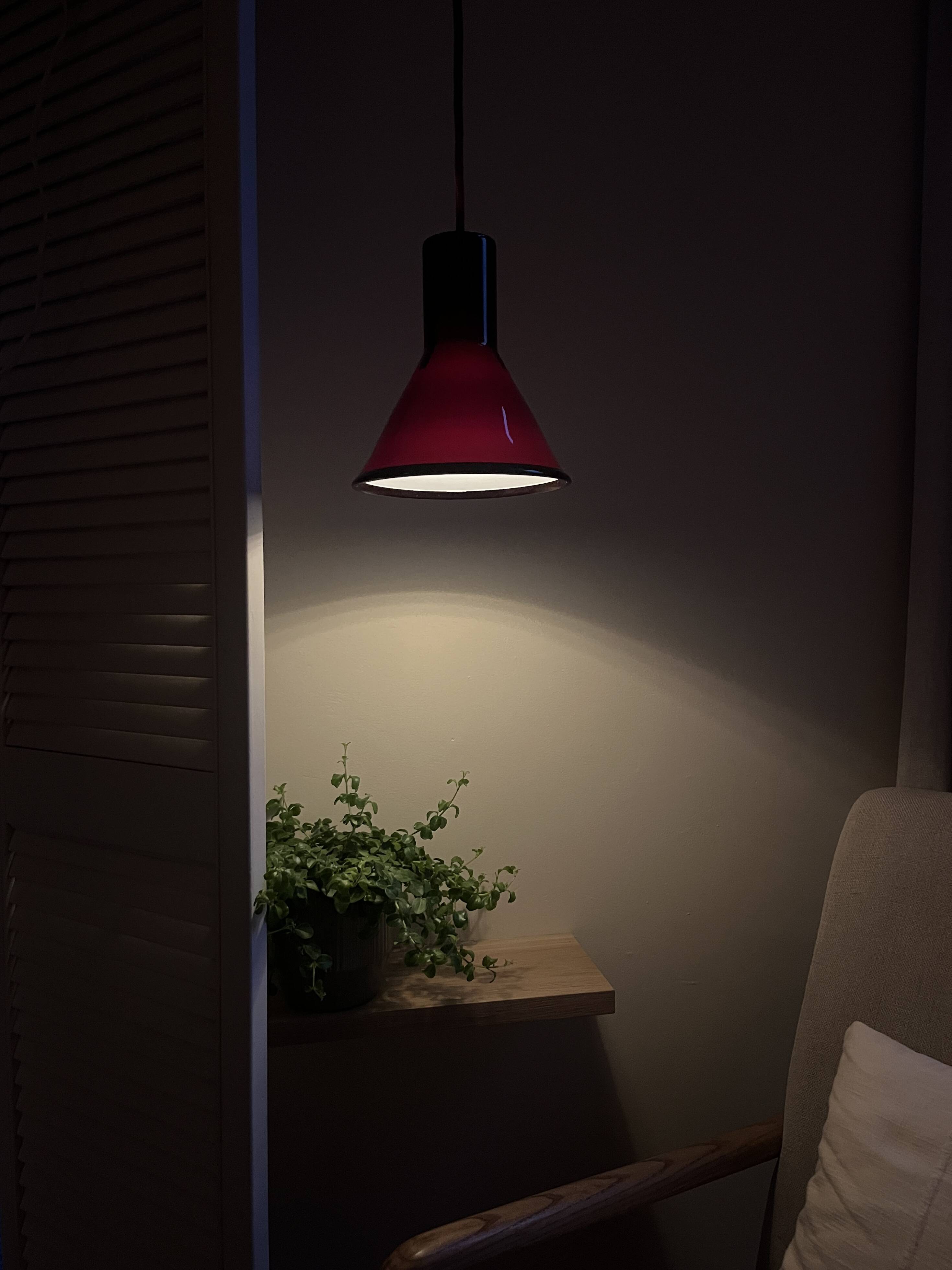 Vintage Holmegaard P&T Pendant - Michael Bang - Danish design lamp