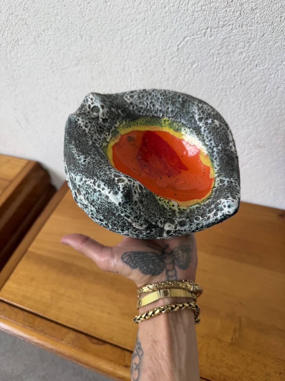 Cendrier Vallauris fat lava