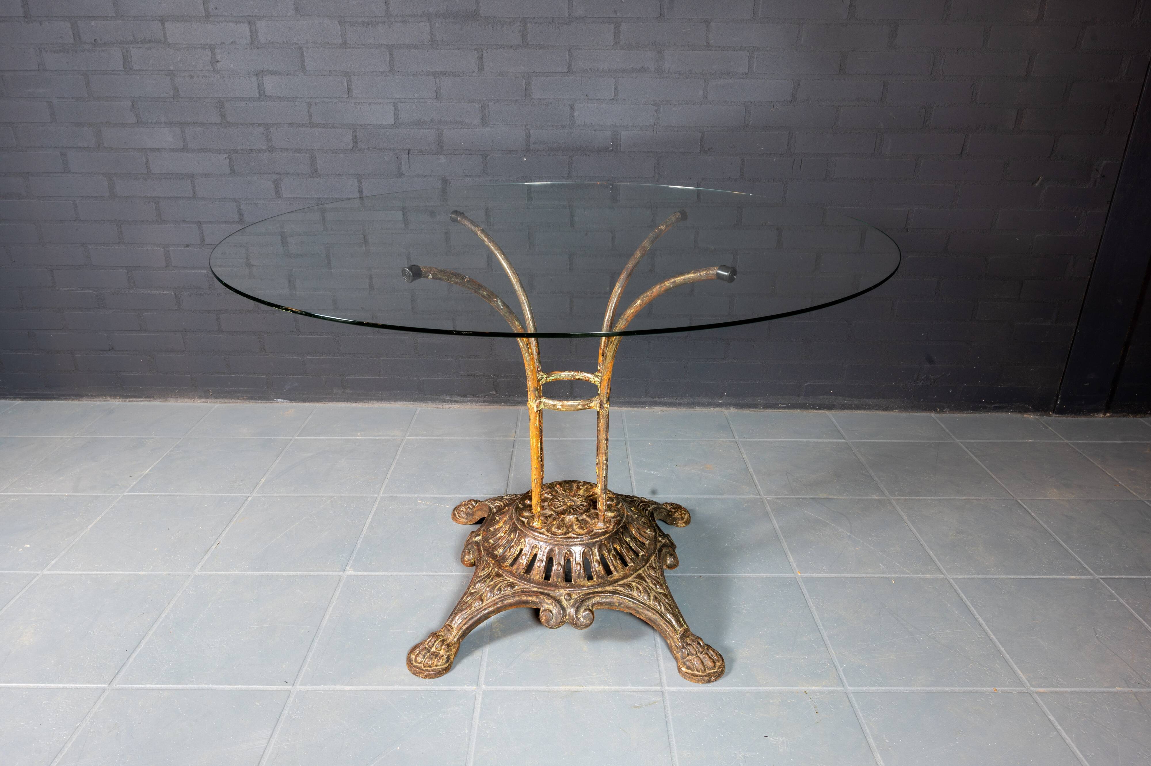 Antique French table E.W. Depose