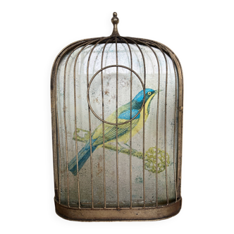 Cage à oiseaux trompe l'oeil