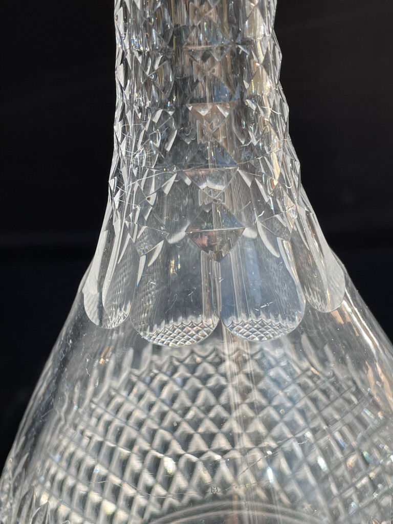 Carafe - art deco - blown and cut crystal