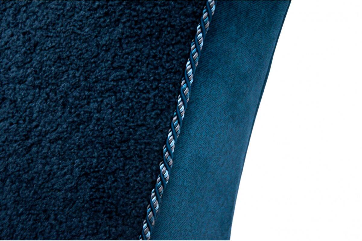 Blue boucle J. Halabala Armchair, after renovation