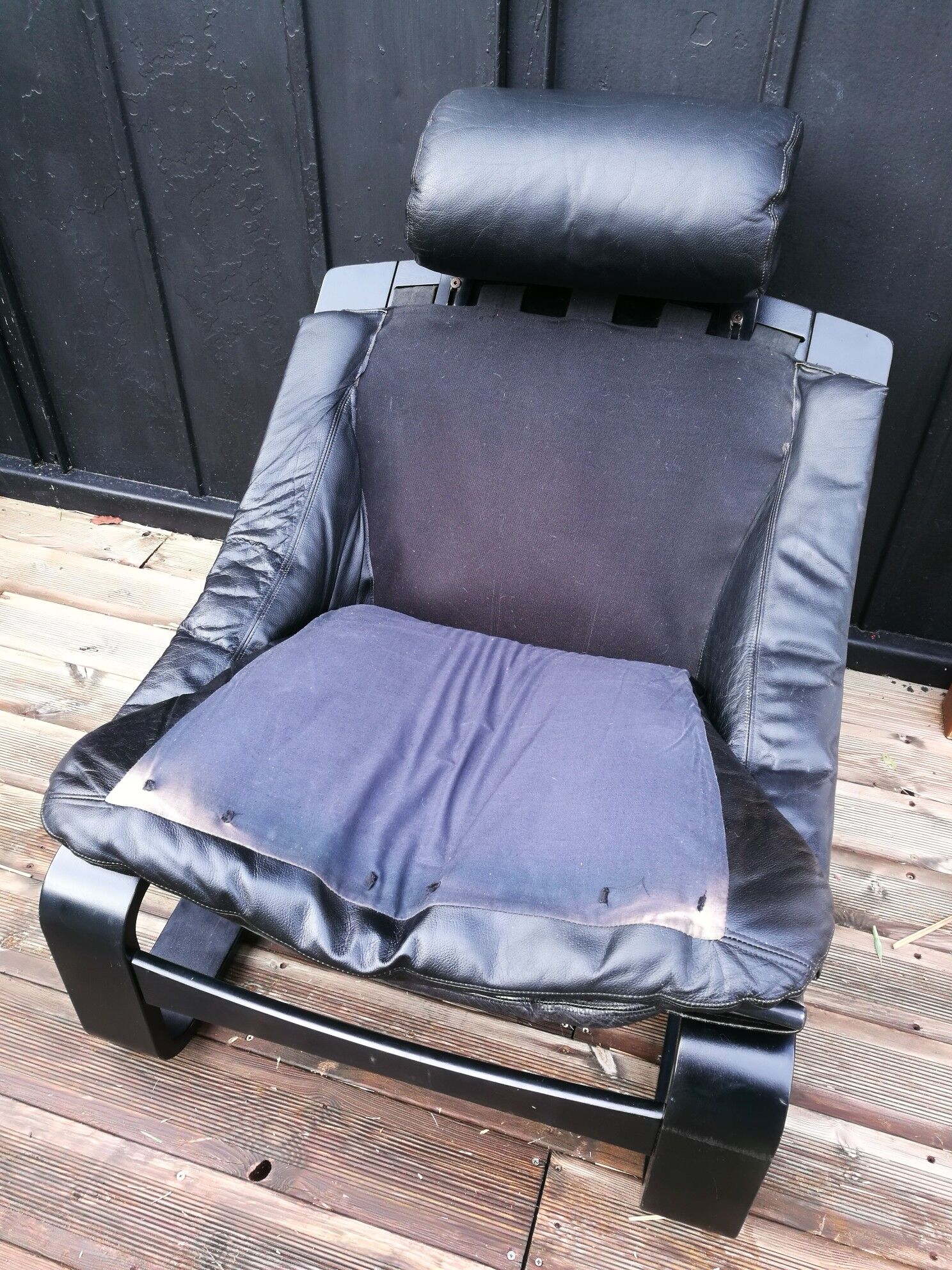 Kroken leather chair sweden vintage 70