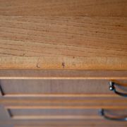 Petit buffet bahut scandinave années 50-60 chêne blond