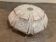 Art Deco globe ceiling light in gingham glass