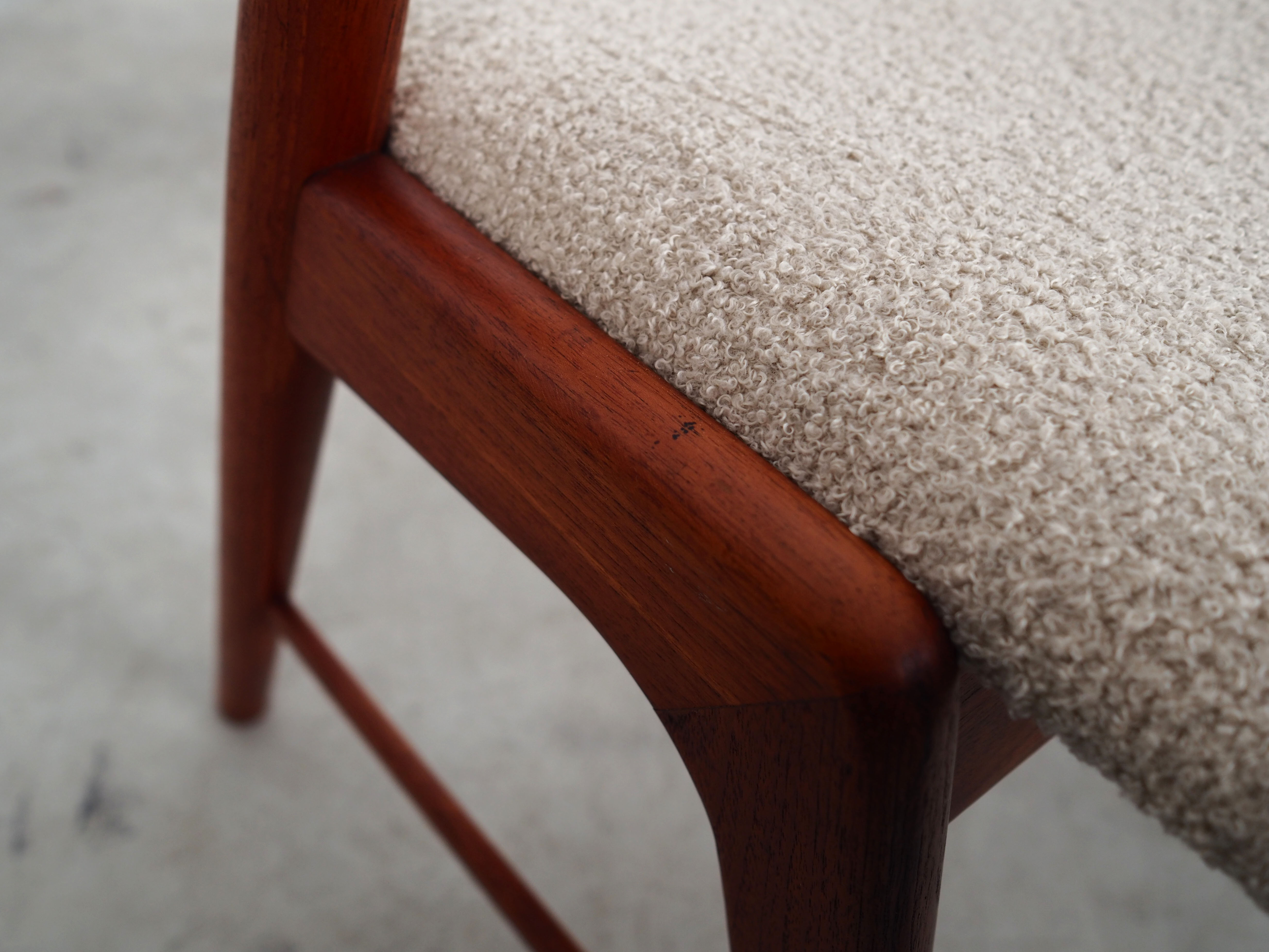 Teak chair, Danish design, 1970s, manufacture: Korup Stolefabrik