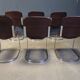 Vintage dining chairs by Cidue, set of 6, 1970s.