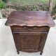 Renaissance chest of drawers in solid dark oak wood