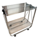 Folding acrylic dessert trolley on wheels