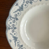 Set of 2 Royal Doulton Joséphine model deep plates – blue decoration