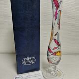 Soliflore vase in Cristal de Paris selection MF. stained glass effect with Box