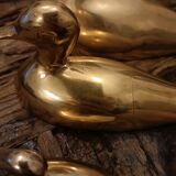 Trois canards en laiton
