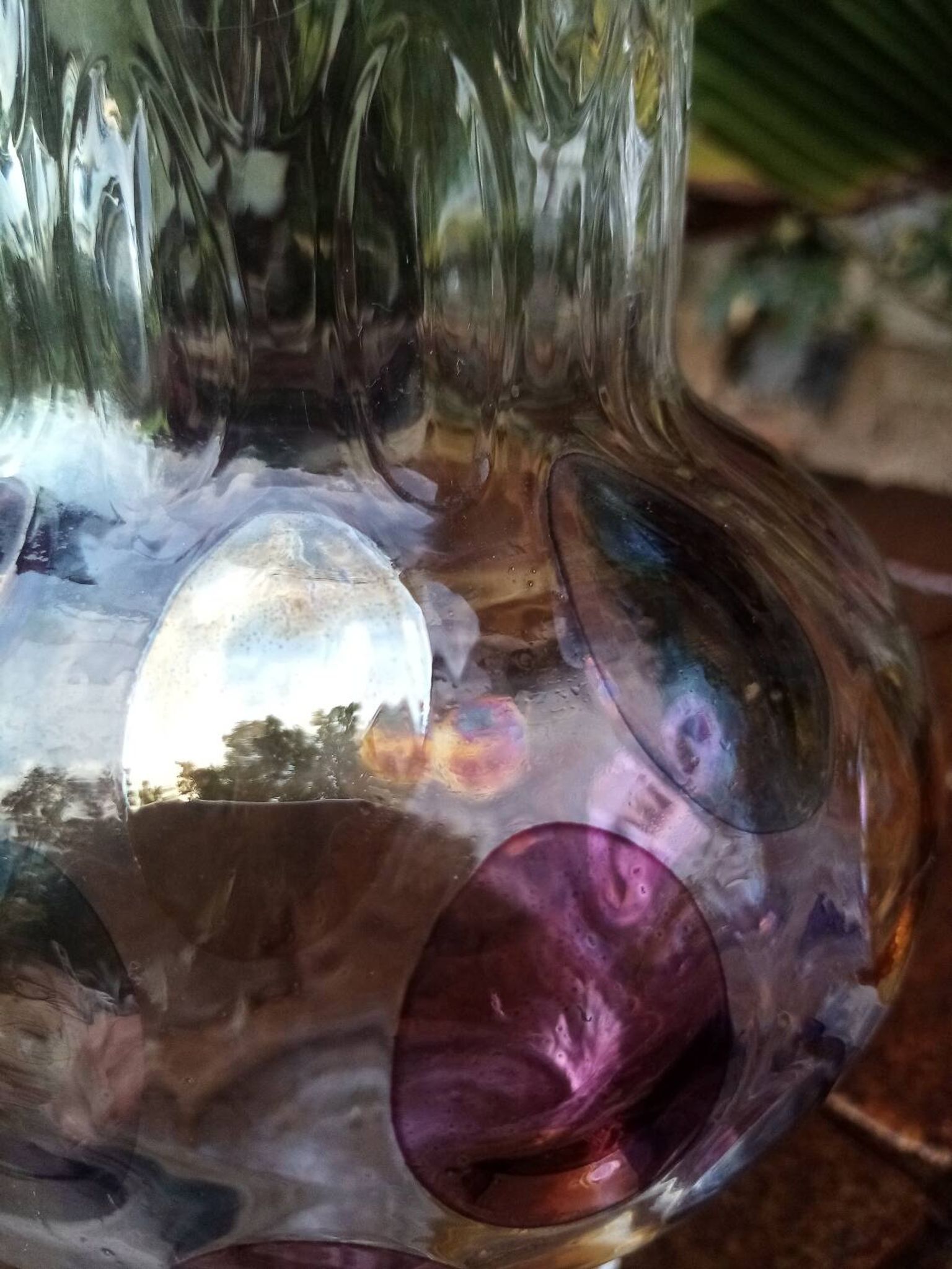 Bohemian crystal vase Czechoslovakia