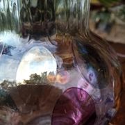 Bohemian crystal vase Czechoslovakia