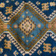 Oriental carpet 152 x 110 cm Blue background Handmade XXth