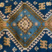 Oriental carpet 152 x 110 cm Blue background Handmade XXth