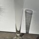Large conical vase in clear designer glass.